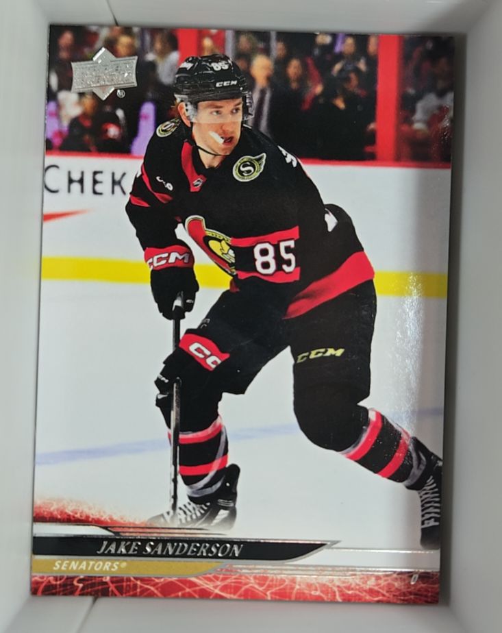2024-25 Upper Deck #129 Jake Sanderson Ottawa Senators — front