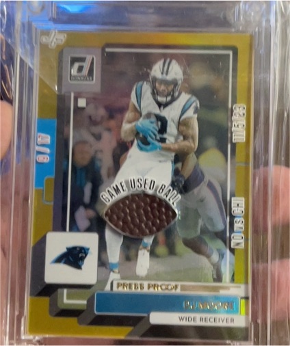 2025 Donruss Jersey Fusion Press Proof #9 DJ Moore — front