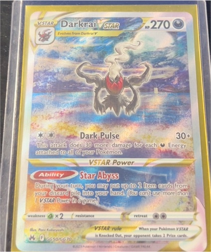 2023 Pokémon Crown Zenith #GG50 Darkrai VSTAR — front