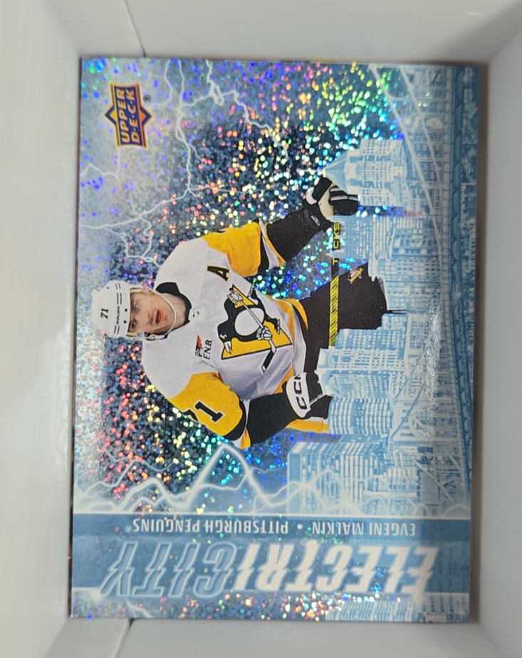 2024-25 Upper Deck Series 2 Electricity #EC-18 Evgeni Malkin — front
