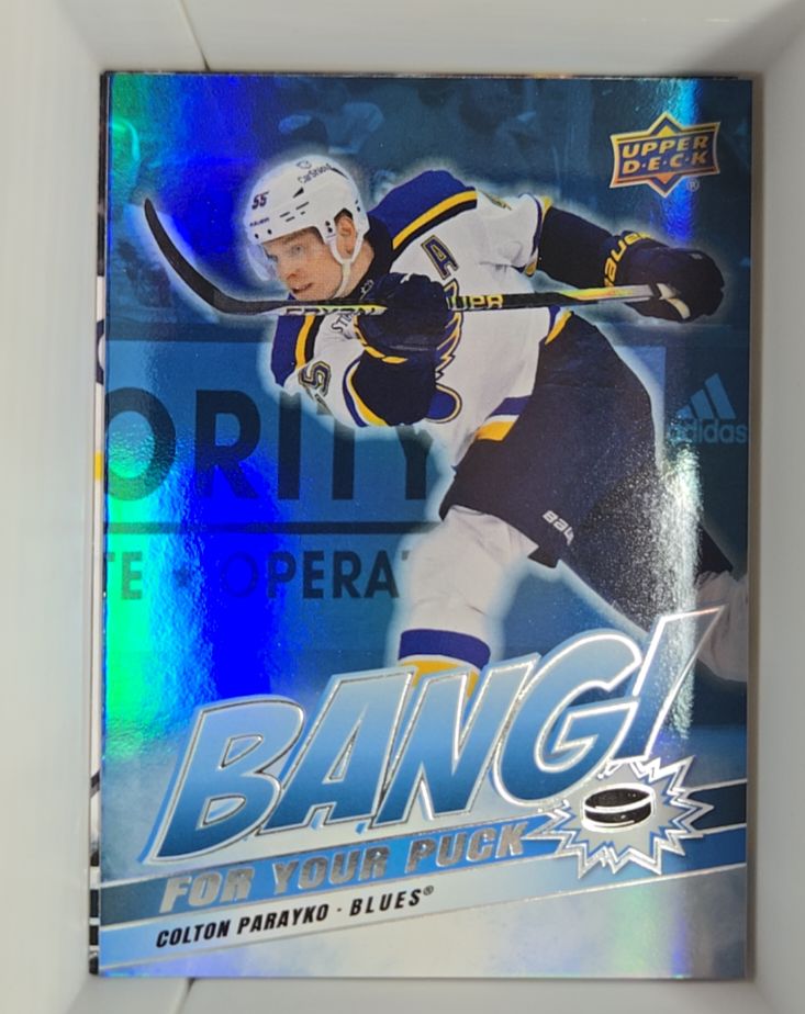 2024-25 Upper Deck Series 2 #BP-6 Colton Parayko Bang! For Your Puck — front