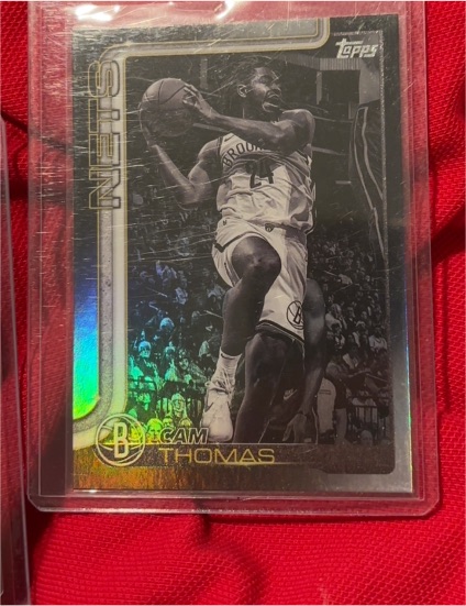 2025-26 Topps #11 Cam Thomas Blackout — front