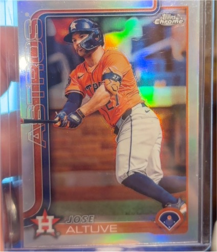 2025 Topps Chrome #77 Jose Altuve — front