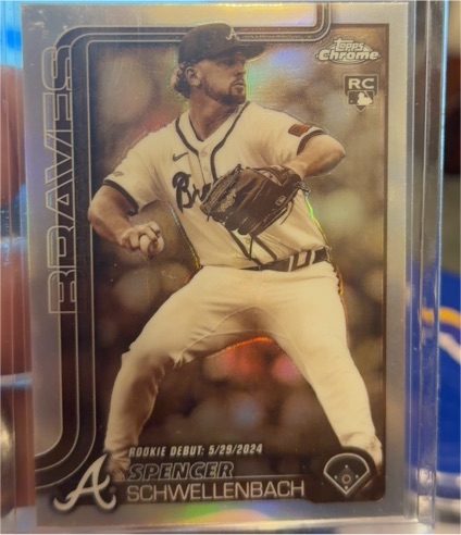 2025 Topps Chrome Update #USC132 Spencer Schwellenbach — front
