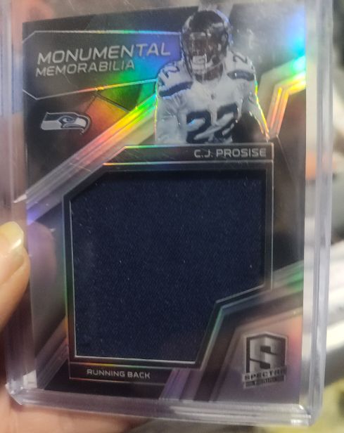 2017 Panini Spectra Monumental Memorabilia #32 C.J. Prosise — front
