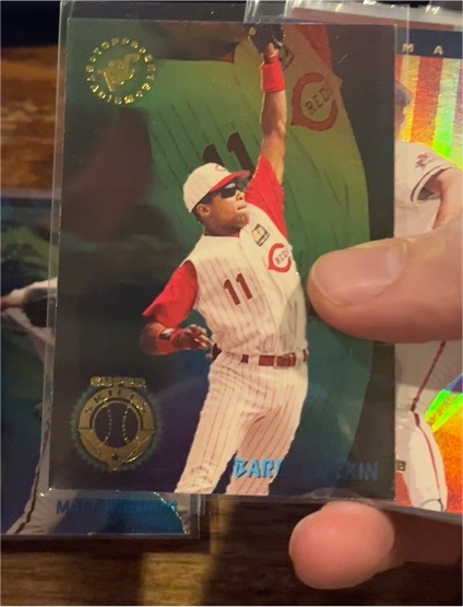 1995 Topps Stadium Club Super Skills #17 Barry Larkin — front