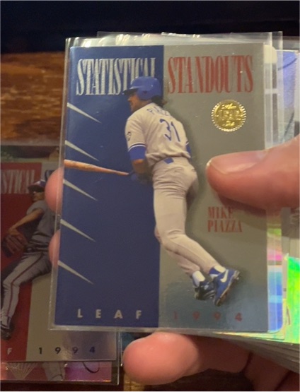 1994 Leaf Statistical Standouts #4 Mike Piazza — front