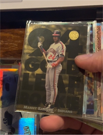 1994 Leaf Gold Leaf Rookies #6 Manny Ramirez — front