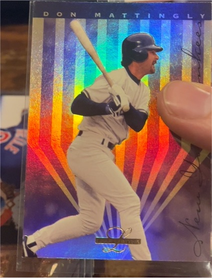 1995 Leaf Limited Gold Prism Foil #12 Don Mattingly Yankees Baseball Card — front