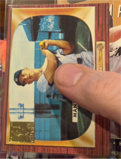1996 Topps #5 Mickey Mantle 1955 Bowman — front