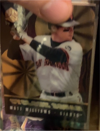 1995 Sportflix/Pinnacle Cyclone Squad #CS7 Matt Williams — front