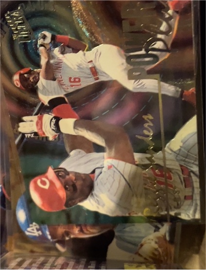 1996 Fleer Ultra Power Plus #9 Reggie Sanders — front