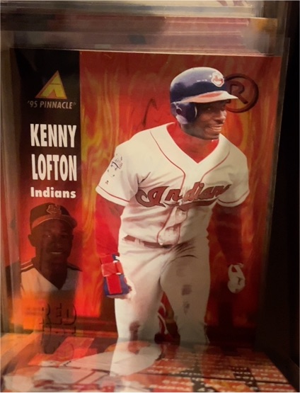 1995 Pinnacle Red Hot #RH21 Kenny Lofton — front