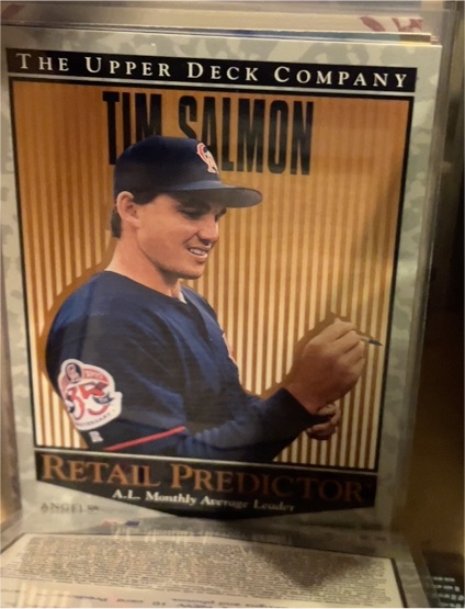 1996 Upper Deck #R28 Tim Salmon Retail Predictor — front