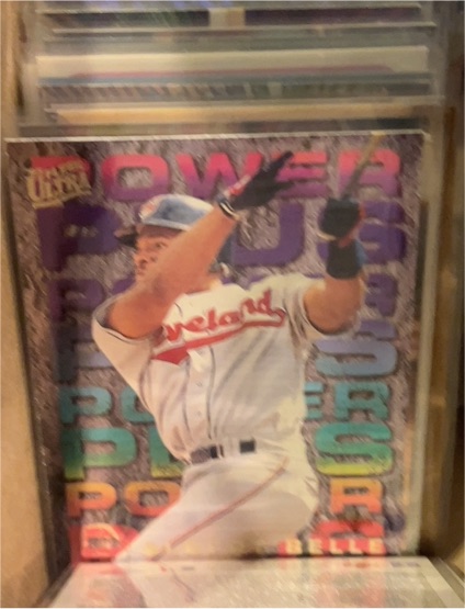 1995 Fleer Ultra Baseball #1 Albert Belle Power Plus — front
