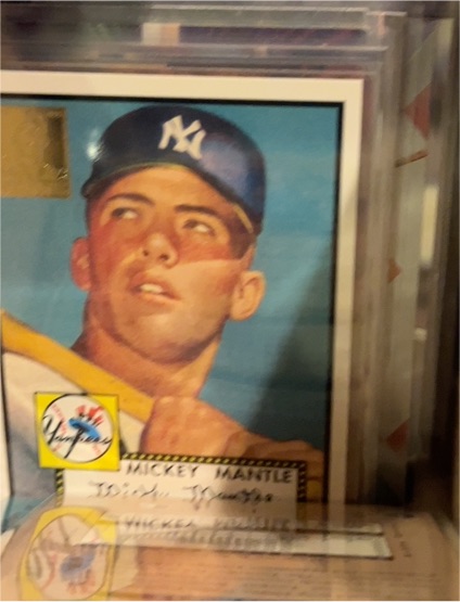 1996 Topps Mickey Mantle Commemorative Card #2 1952 Topps Version — front