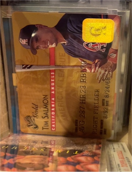 1995 Donruss Studio Gold #13 Tim Salmon — front