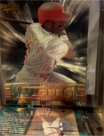 1996 Pinnacle Slugfest #8 Matt Williams — front