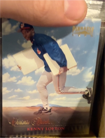 1996 Pinnacle Christie Brinkley Collection #16 Kenny Lofton — front