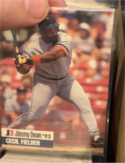 1993 Jimmy Dean #12 Cecil Fielder — front