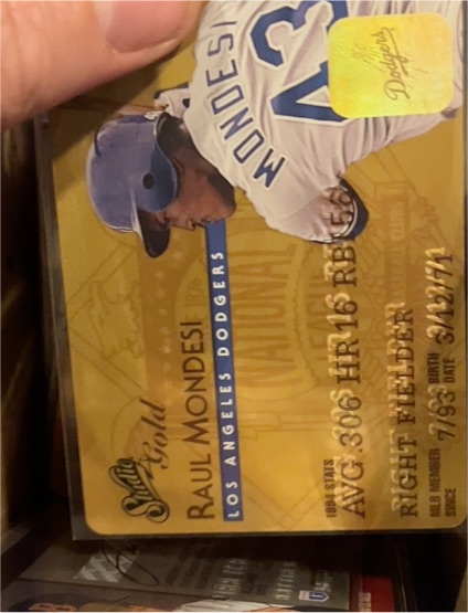 1995 Leaf Studio Gold #19 Raul Mondesi — front