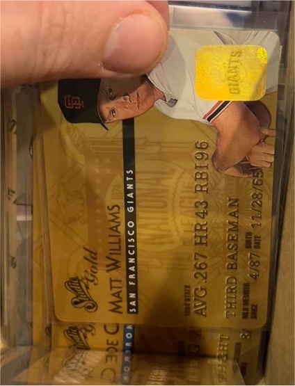1995 Studio Gold #24 Matt Williams — front