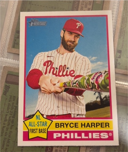 2025 Topps Heritage #150 Bryce Harper — front