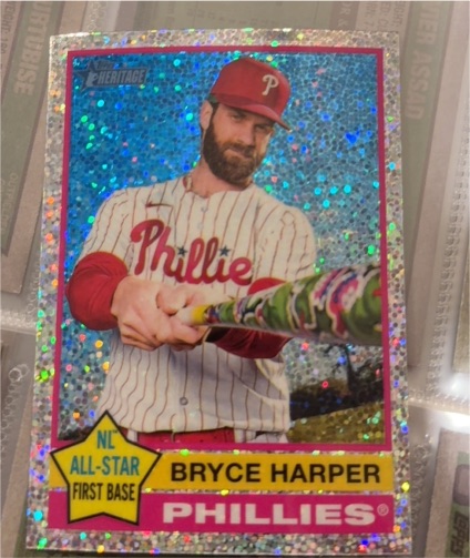 2025 Topps Heritage #150 Bryce Harper — front