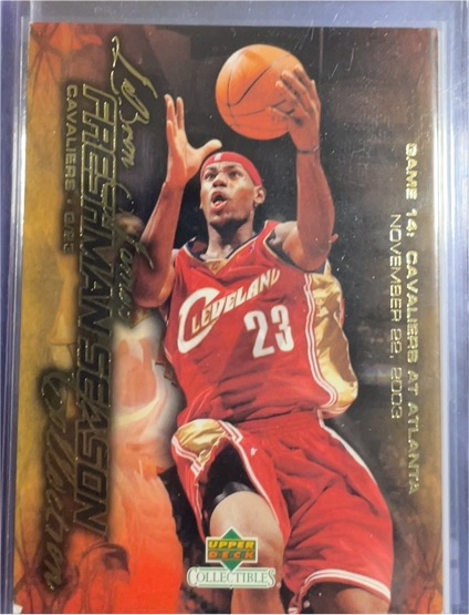 2003-04 Upper Deck #14 LeBron James Freshman Season — front