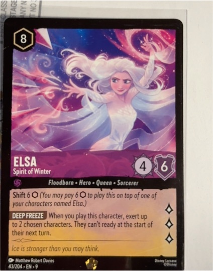 Disney Lorcana 42/204 Elsa Spirit of Winter — front