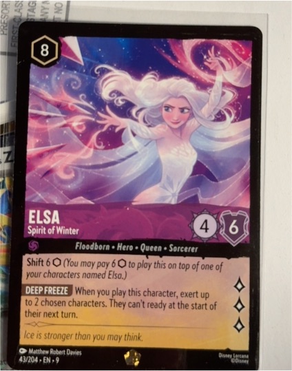 Disney Lorcana The First Chapter #42 Elsa Spirit of Winter — front