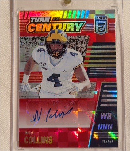2021 Donruss Elite Turn of the Century #TTC-NCO Nico Collins — front
