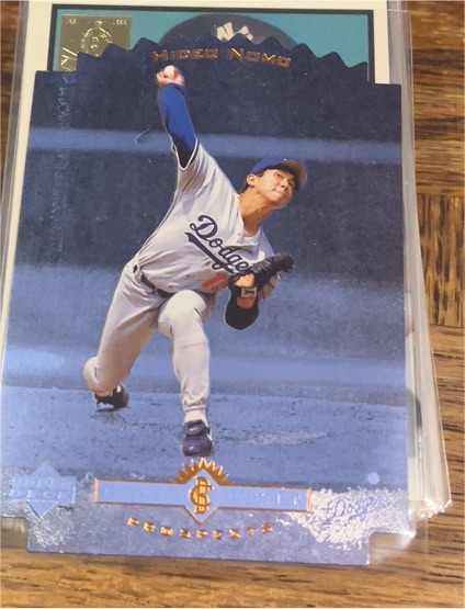 1996 Upper Deck Blue Chip Prospects #BC1 Hideo Nomo — front
