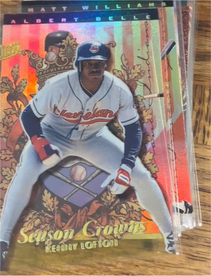 1996 Fleer Ultra #4 Kenny Lofton Season Crowns — front