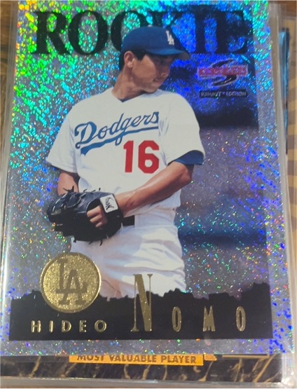 1995 Score Summit #141 Hideo Nomo — front
