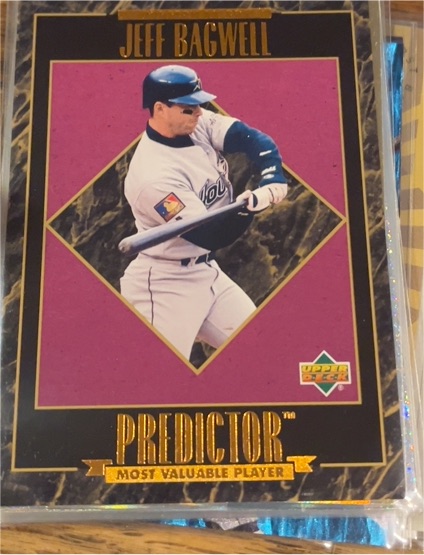 1995 Upper Deck #H6 Jeff Bagwell Predictor Award Winners — front