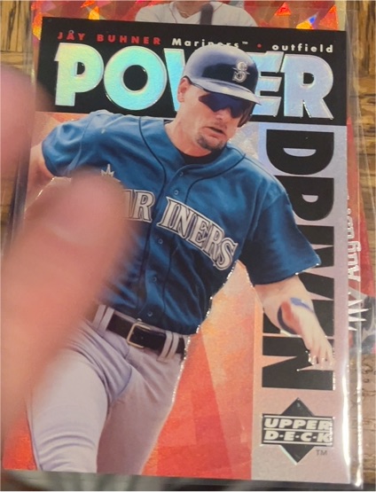 1996 Upper Deck Power Driven #PD3 Jay Buhner — front