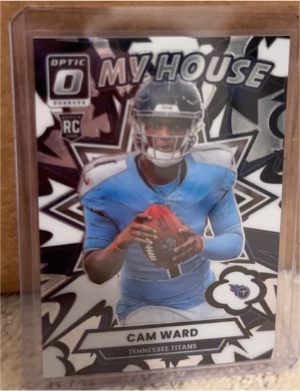 2025 Panini Donruss Optic #1 Cam Ward My House Rookie — front