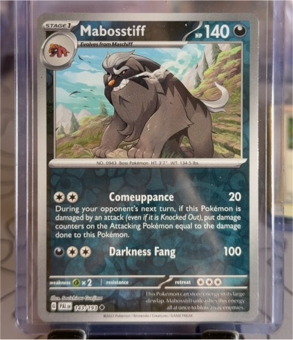 2023 Pokémon Paldea Evolved #143 Mabosstiff — front