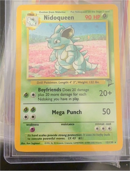1999 Pokémon #12 Nidoqueen — front