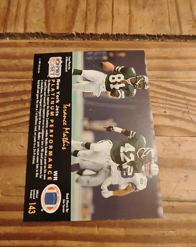 1991 Pro Set Platinum #143 Terance Mathis — front