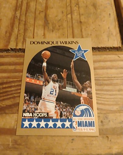 1990 NBA Hoops #12 Dominique Wilkins All-Star Weekend — front
