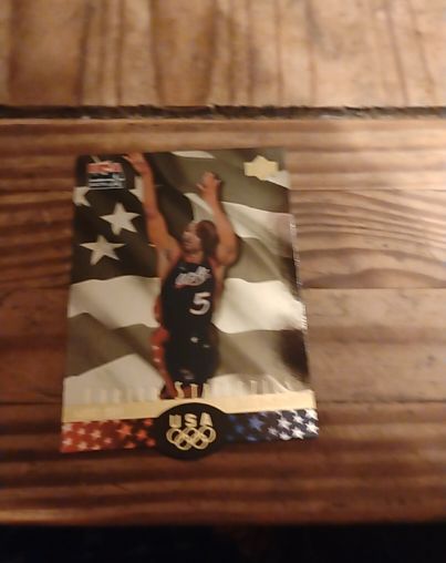 1996 Upper Deck USA #S7 Scottie Pippen SP Career Statistics Basketball Card — front