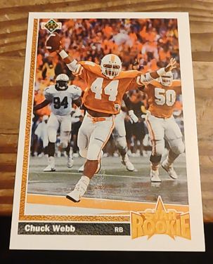1991 Upper Deck #20 Chuck Webb — front