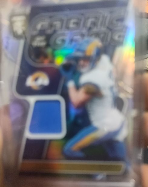 2023 Panini Pacific Grid Iron Football Patch Card Los Angeles Rams — front
