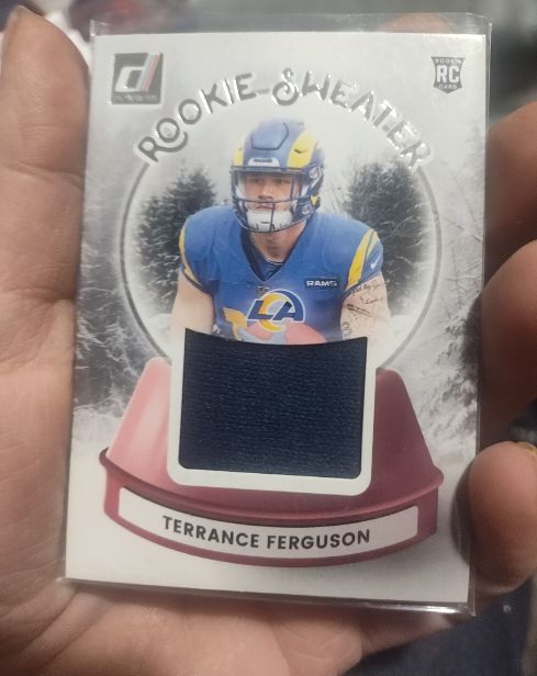 2025 Panini Donruss #SWE-TFN Terrance Ferguson Rookie Sweater — front