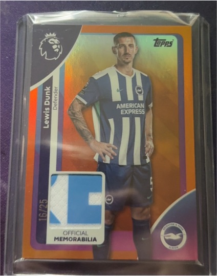 2025-26 Topps Premier League Premier Relics #RE-LD Lewis Dunk — front