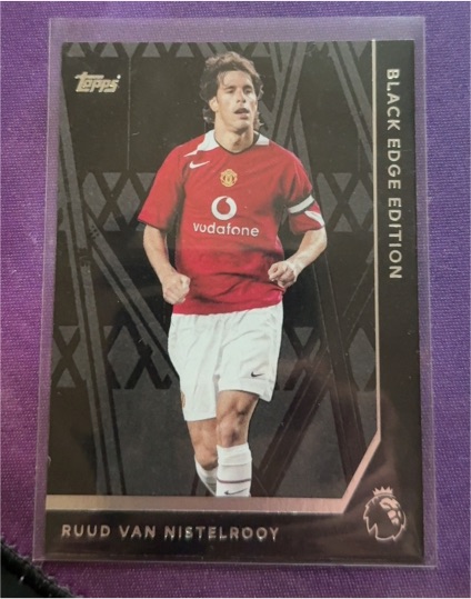2025-26 Topps Premier League #BE32 Ruud Van Nistelrooy Black Edge Edition — front