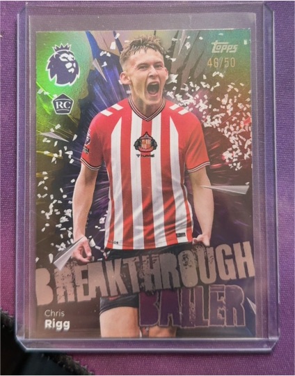 2025-26 Topps Premier League #360 Chris Rigg Breakthrough Baller — front