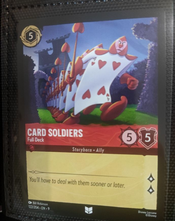 Disney Lorcana 2023 #122 Card Soldiers — front